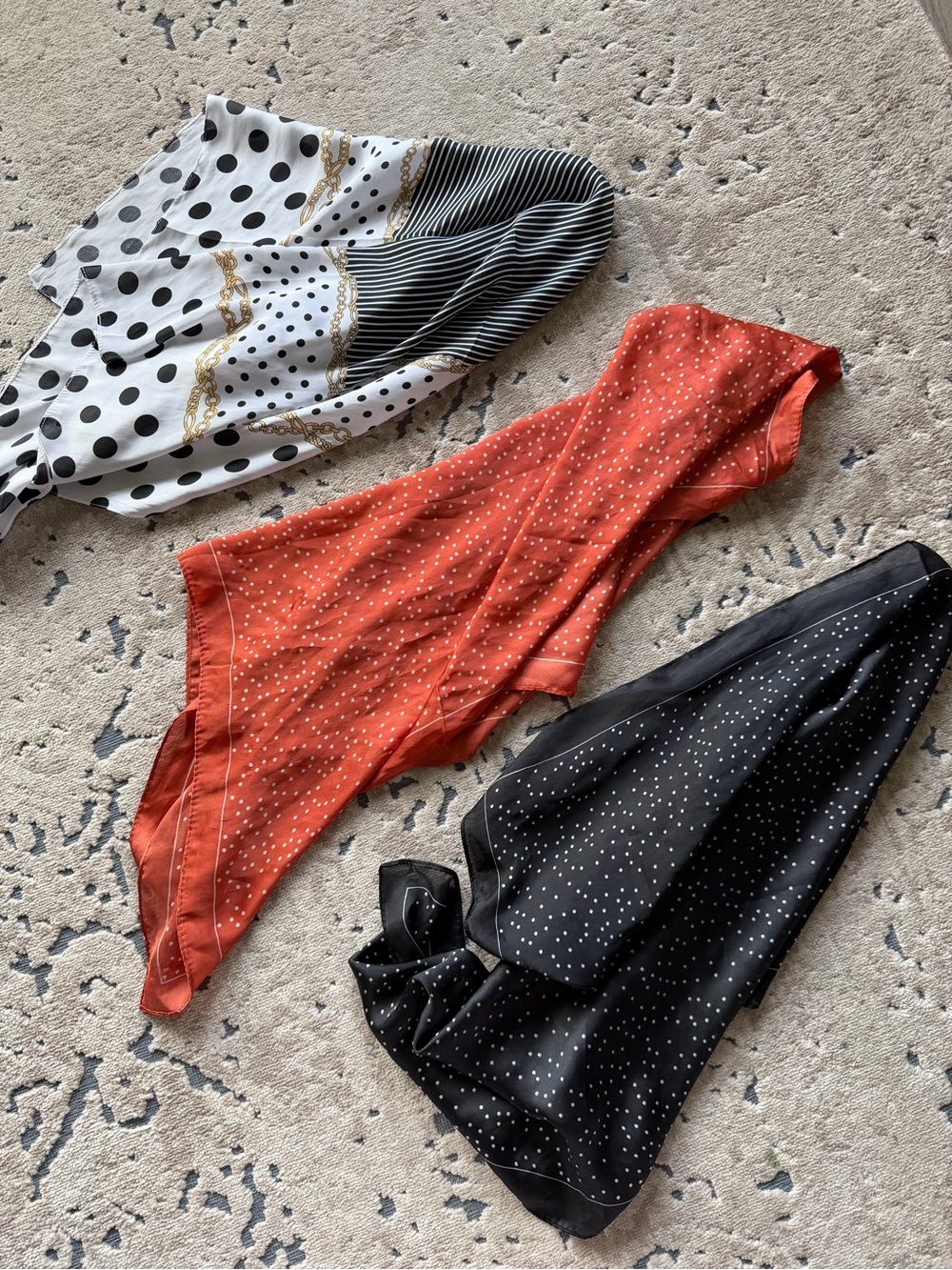 Princess Polly Polka Dot & Chain Print Scarves